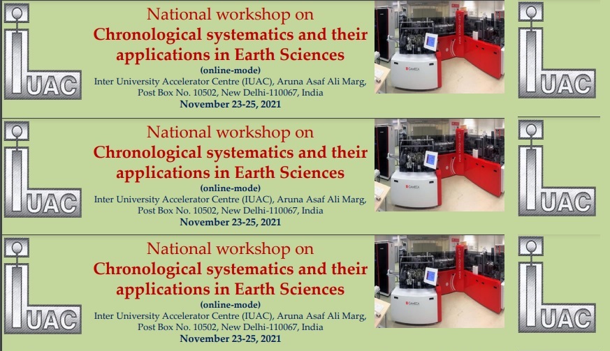 National workshop on Chronological Systematics and their applications in Earth Sciences