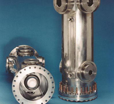 The superconducting niobium quarter wave resonator used in the IUAC Linac.